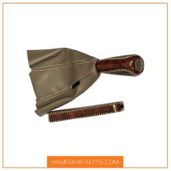 قاب دور چرمی دسته دنده طرح چوب مات و براقBPA