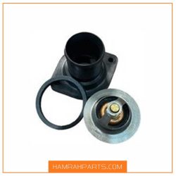 ترموستات پژو75/206دزجه همراه با درب ترموستات و واشر اببندی برند بابا پارت