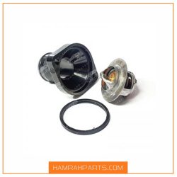 ترموستات پژو83/206دزجه همراه با درب ترموستات و واشر اببندی برند باباپارت