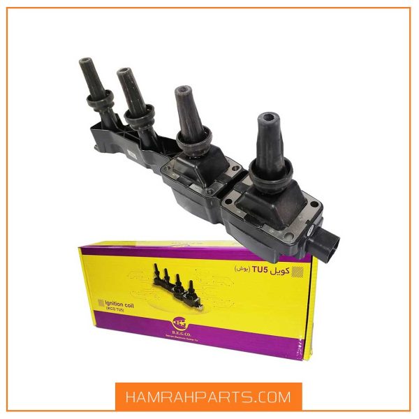 کویل پژو 206 تیپ 5 طرح بوش 4 پین برند B.N.Pبهرام الکترونیک گستر